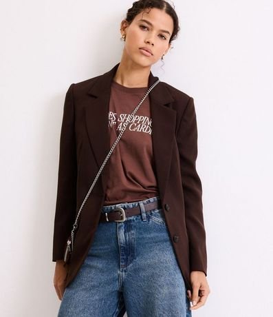 Remera en Algodón con Lettering Shopping As Cardio