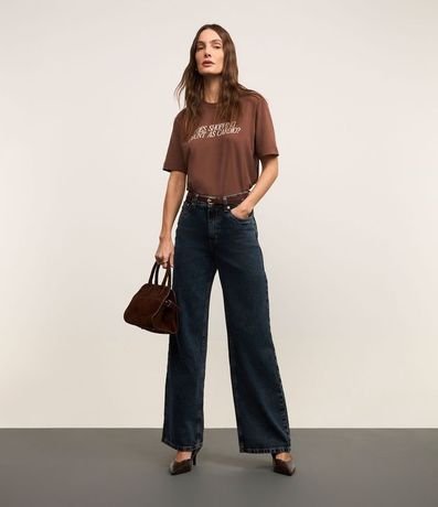 Remera en Algodón con Lettering Shopping As Cardio 5