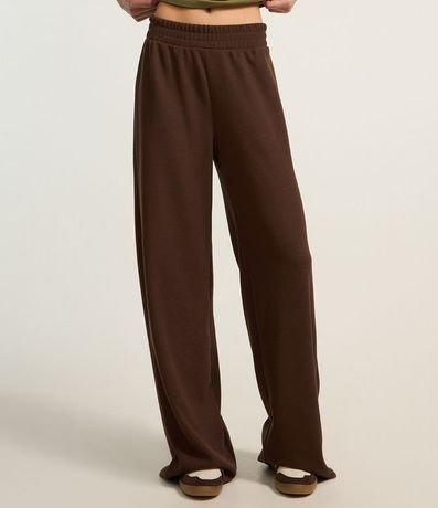 Pantalón Recto en Rib Texturizada 3