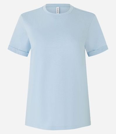Remera en Media Malla con Manga Corta Doblada 4