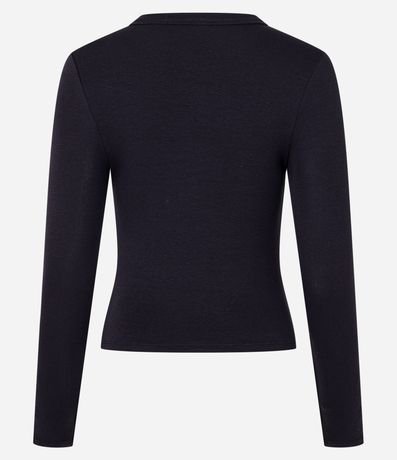 Blusa en Rib con Cuello Redondo 2
