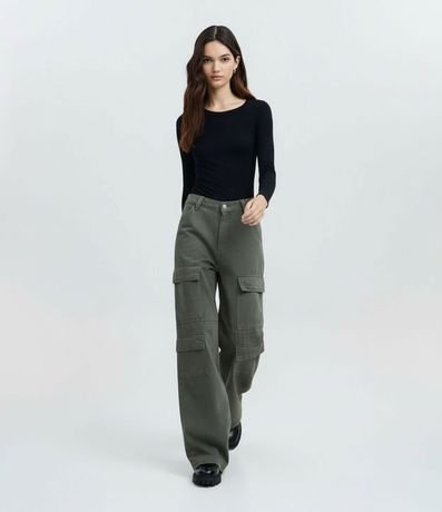 Blusa en Rib con Cuello Redondo 2
