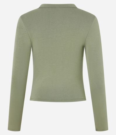 Blusa en Rib con Cuello Redondo 6