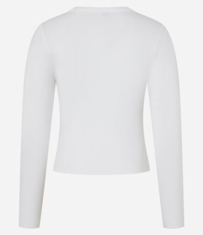 Blusa en Rib con Cuello Redondo 2