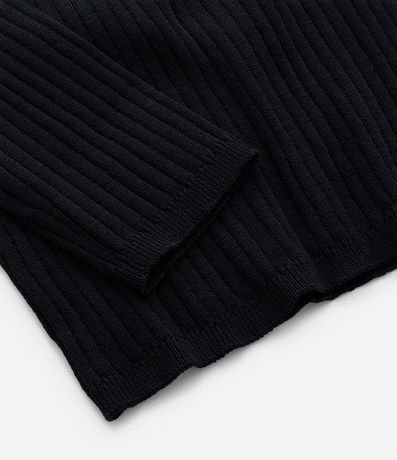 Blusa Manga Larga de Punto Acanalado Curve & Plus Size 6