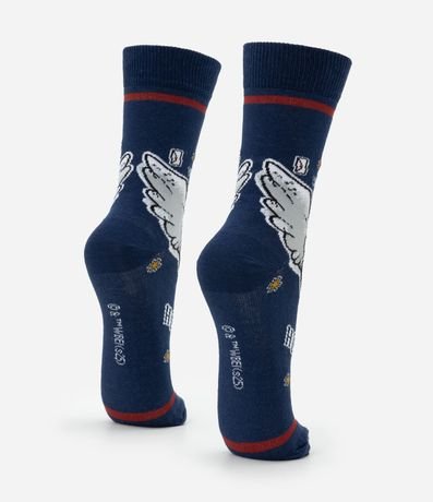 Media Caña Larga en Algodón con Estampa Búho Edwiges Harry Potter 3