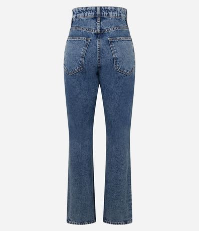 Pantalón Recto en Jeans con Brillos de Strass 7