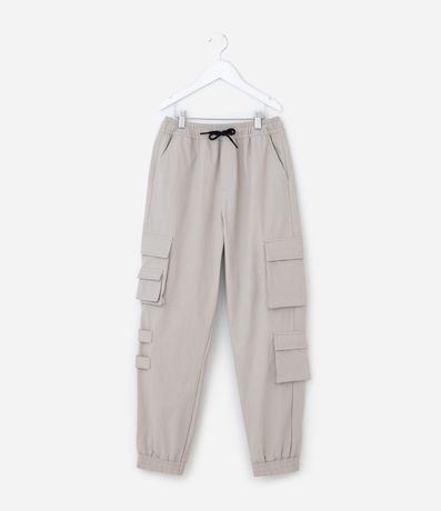 Pantalón Infantil en Microfibra con Bolsillos y Velcro - Talle 5 a 14 años