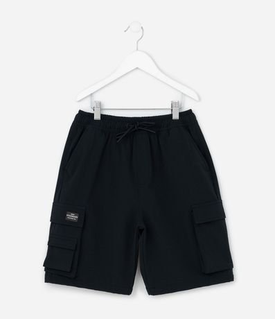 Bermuda Infantil en Poliamida con Bolsillo Cargo - Talle 5 a 14 años