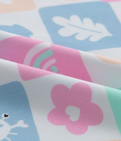 Conjunto Infantil con Protección UV Estampa Tropical y Flores 3D - Talle 1 a 4 años 9