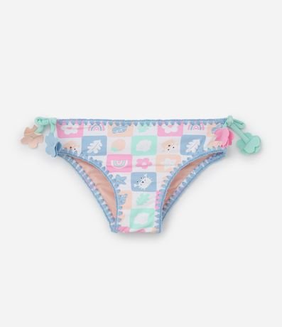 Conjunto Infantil con Protección UV Estampa Tropical y Flores 3D - Talle 1 a 4 años 4