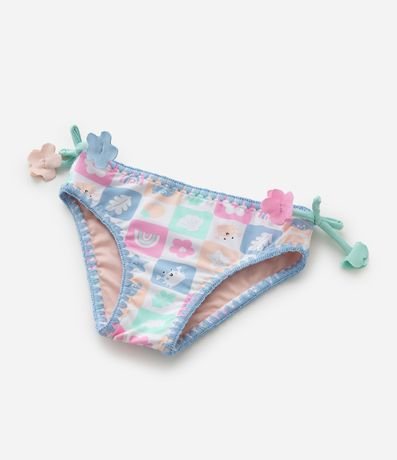 Conjunto Infantil con Protección UV Estampa Tropical y Flores 3D - Talle 1 a 4 años 6