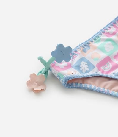 Conjunto Infantil con Protección UV Estampa Tropical y Flores 3D - Talle 1 a 4 años 7