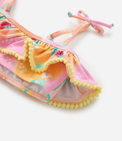 Bikini Infantil en Microfibra con Estampa de Frutas - Talle 2 a 4 años 8