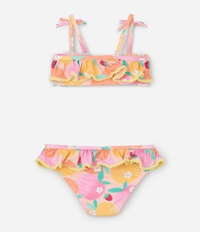 Bikini Infantil en Microfibra con Estampa de Frutas - Talle 2 a 4 años 2