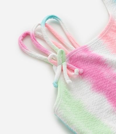 Bikini Infantil en Microfibra con Estampa Degrade Texturizado - Talle 5 a 14 años 11