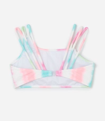Bikini Infantil en Microfibra con Estampa Degrade Texturizado - Talle 5 a 14 años 4