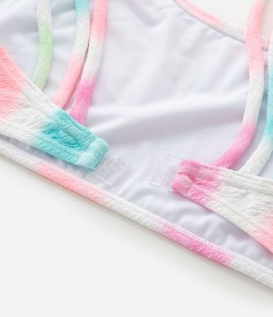 Bikini Infantil en Microfibra con Estampa Degrade Texturizado - Talle 5 a 14 años 7