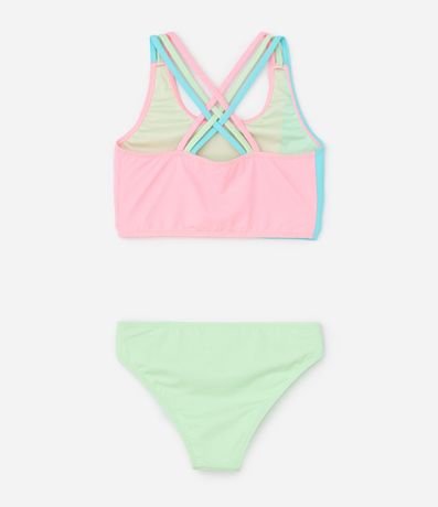 Bikini Infantil en Microfibra con Breteles Cruzados - Talle 5 a 14 años 2