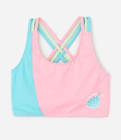 Bikini Infantil en Microfibra con Breteles Cruzados - Talle 5 a 14 años 3