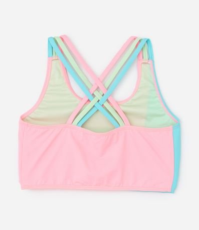 Bikini Infantil en Microfibra con Breteles Cruzados - Talle 5 a 14 años 4