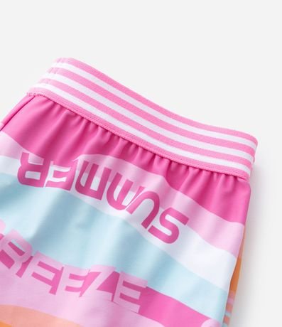 Short Infantil en Microfibra con Estampa de Ondas - Talle 5 a 14 años 5