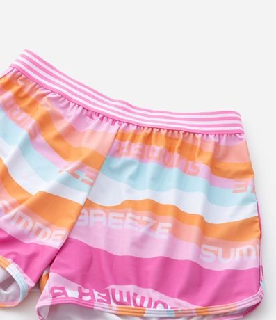 Short Infantil en Microfibra con Estampa de Ondas - Talle 5 a 14 años 6