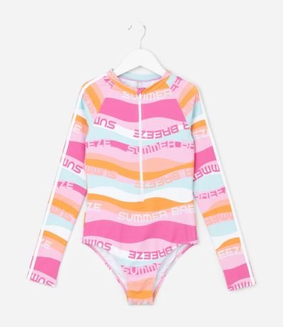 Malla Infantil con Estampa Ondulada Summer Breeze - Talle 5 a 14