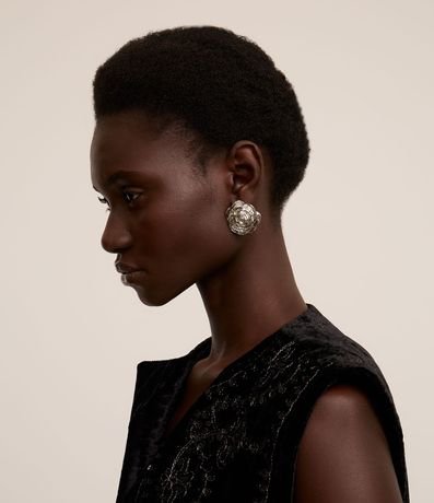 Caravana Botón con Forma de Rosa 4