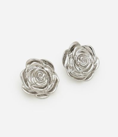 Caravana Botón con Forma de Rosa 2