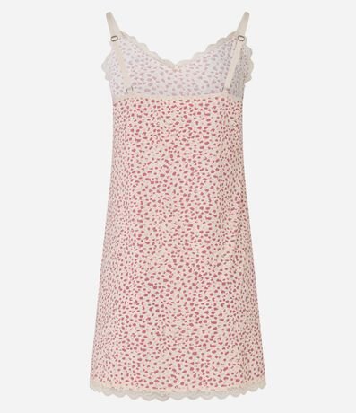 Camisón Corta en Microfibra con Estampa Leopardo Animal Print y Breteles 5