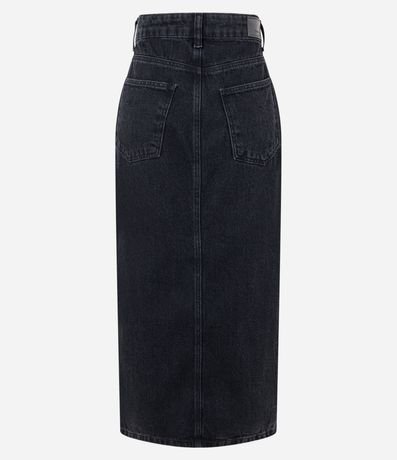 Pollera Midi en Jean con Abertura Delantera 2