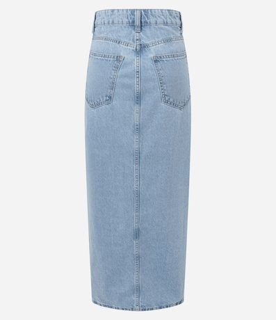 Pollera New Midi Jeans con Abertura Delantero 6