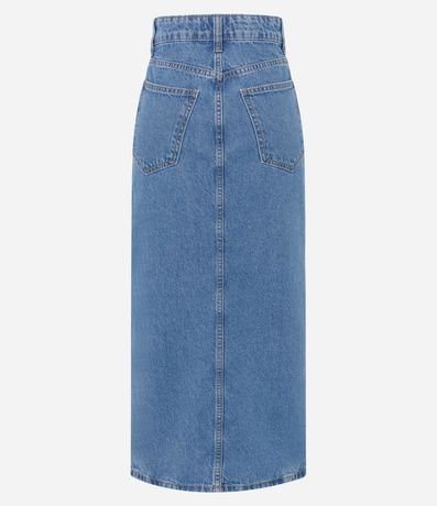 Pollera New Midi Jeans con Abertura Delantero 6