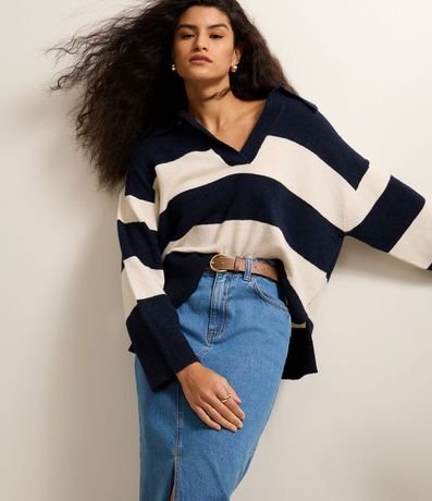 Pollera New Midi Jeans con Abertura Delantero 2