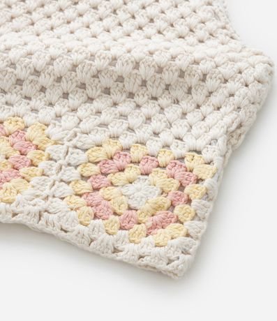 Blusa Infantil con Efecto Ganchillo y Flores - Talle 1 A 5 años 5