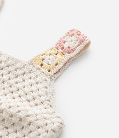 Blusa Infantil con Efecto Ganchillo y Flores - Talle 1 A 5 años 6