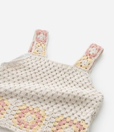 Blusa Infantil con Efecto Ganchillo y Flores - Talle 1 A 5 años 7