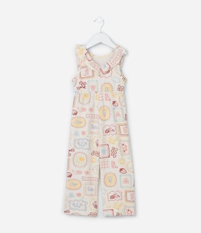 Mono Infantil Texturizado con Volados - Talle 1 a 6 años 2