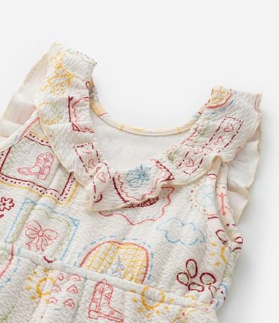 Mono Infantil Texturizado con Volados - Talle 1 a 6 años 4