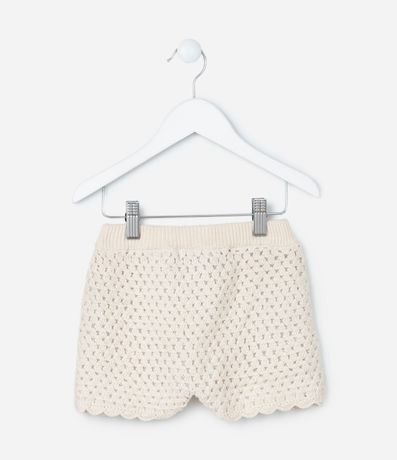 Short Infantil con Efecto Ganchillo - Talle 1 A 5 años 2