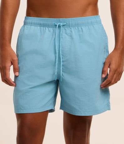 Bermuda Básica en Microfibra con Cintura Elástica y Cordón