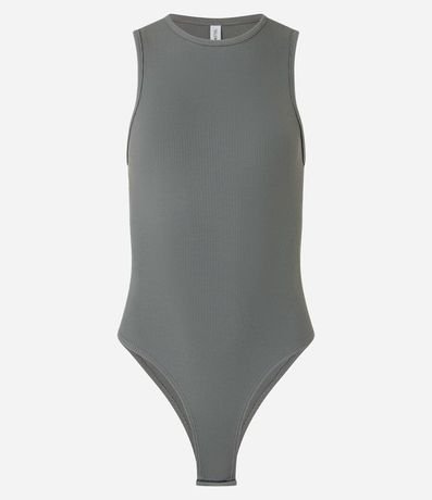 Body Básico en Rib con Cuello Halter 5