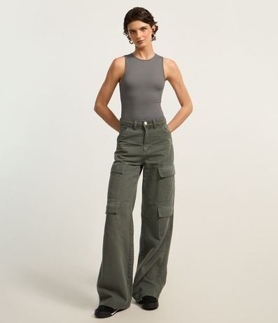 Body Básico en Rib con Cuello Halter 2