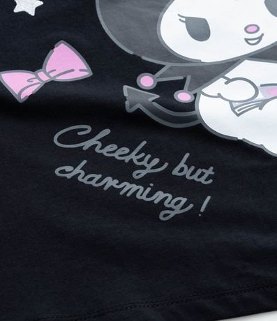 Remera Infantil con Estampa Frente y Espalda Kuromi - Talle 5 a 14 años 3