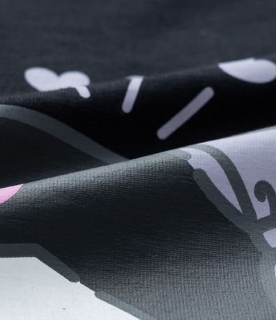 Remera Infantil con Estampa Frente y Espalda Kuromi - Talle 5 a 14 años 4