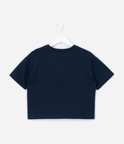 Remera corta Infantil con Bordado de Stitch - Talle 5 a 14 años 2