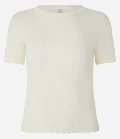 Blusa en Viscosa Texturizada y con Bajo Ondulado 3