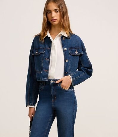 Pantalón Recto Jeans Comfort con Trabilla 2