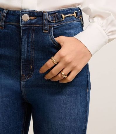 Pantalón Recto Jeans Comfort con Trabilla 4